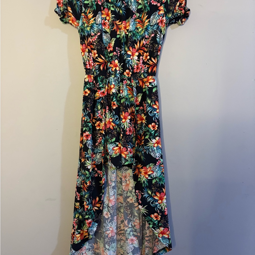 Floral Black Dress